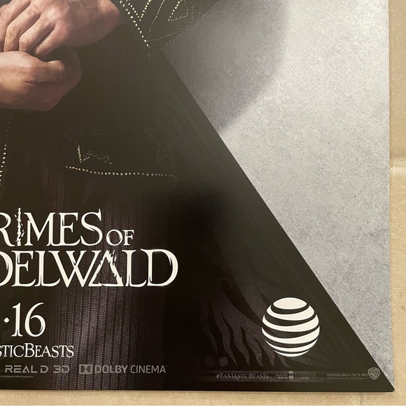 "Fantastic Beasts The Crimes of Grindelwald" Credence Barebone AT&T Movie Poster - Picture 5 of 6